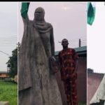 Reactions trail statue of Aisha Yesufu Nigerian student built as project