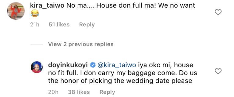 House Don Full, We No Want – Taiwo Hassan Ogogo’s Daughter Rejects Doyin Kukoyi As Her Step-Mother