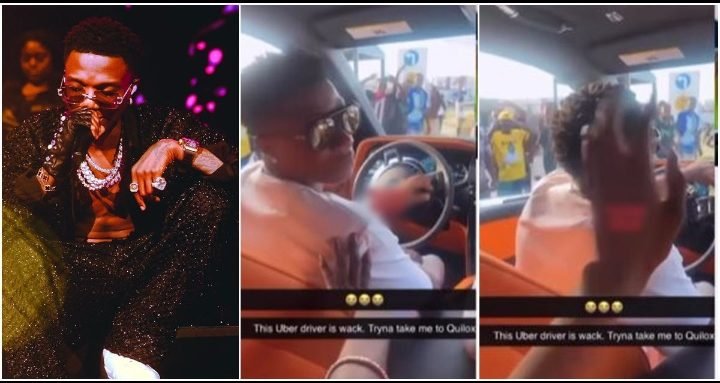 Wizkid Turns ‘Uber Driver’ For Mystery Lady, Drives Her In His Rolls Royce, Video Causes Stir